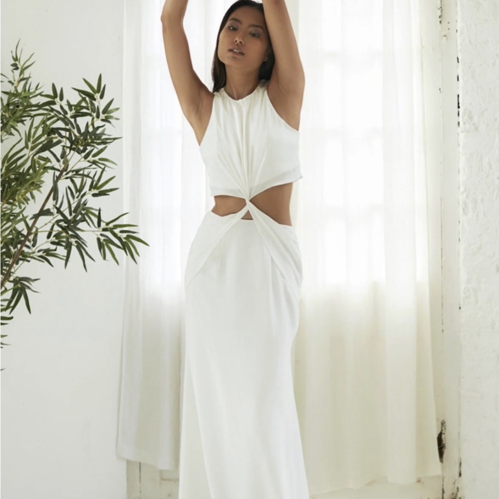Elegant White Wedding Dress- Bo&Luca Kina Dress US Size 6